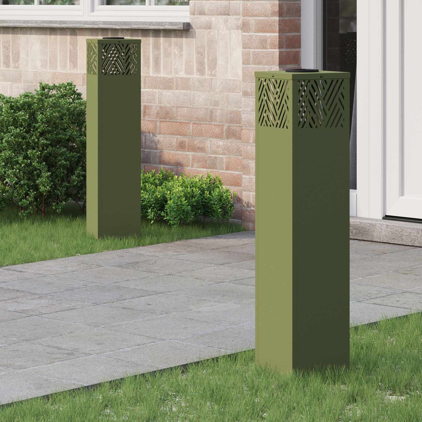 Napelemmel működő LED ösvény világítás 2 pcs Meleg fehér