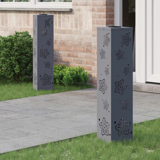 Napelemmel működő LED ösvény világítás 2 pcs Antracit