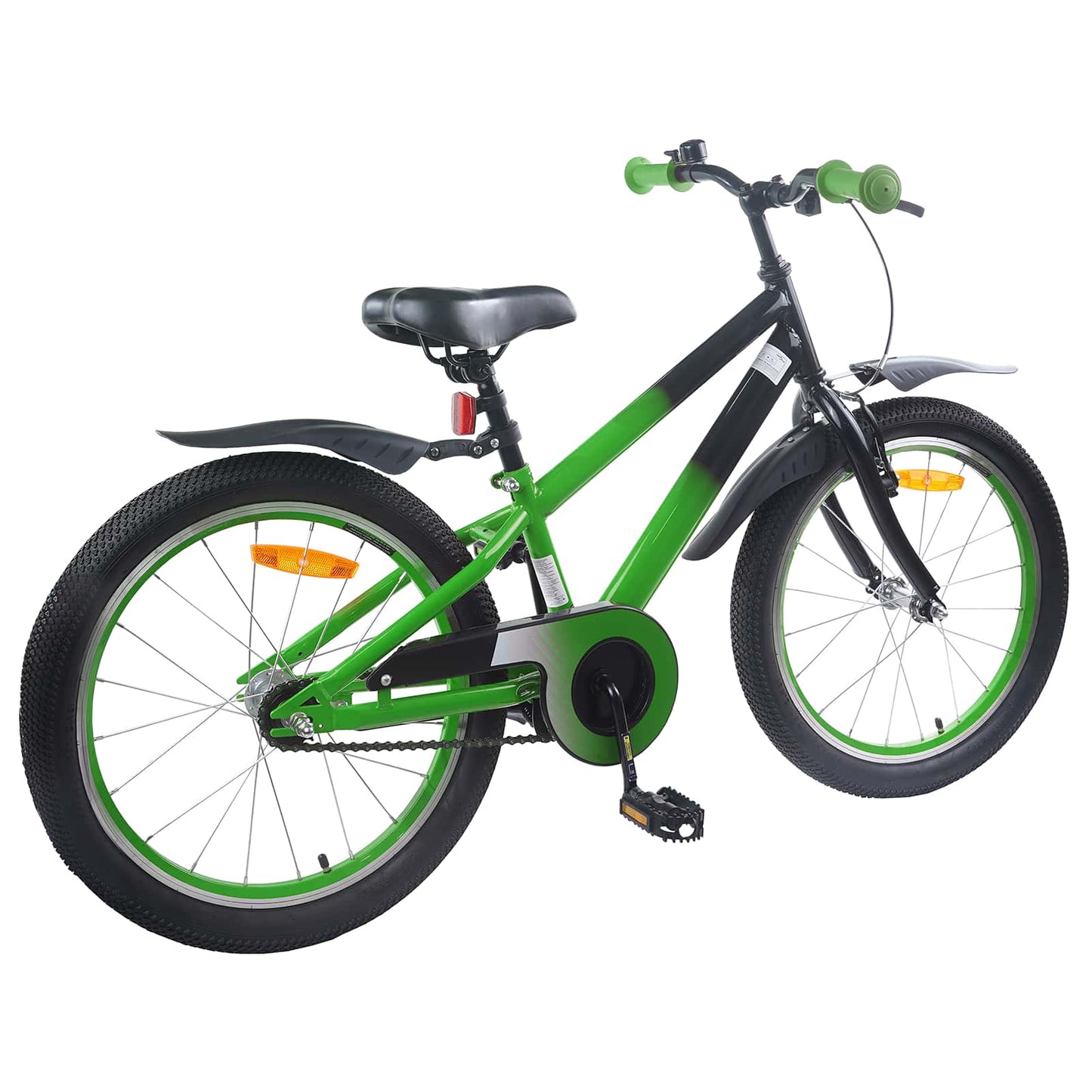 Gyerek Bicikli 20 Hüvelyk 6-11 éves korig ajánlott Zöld Fekete