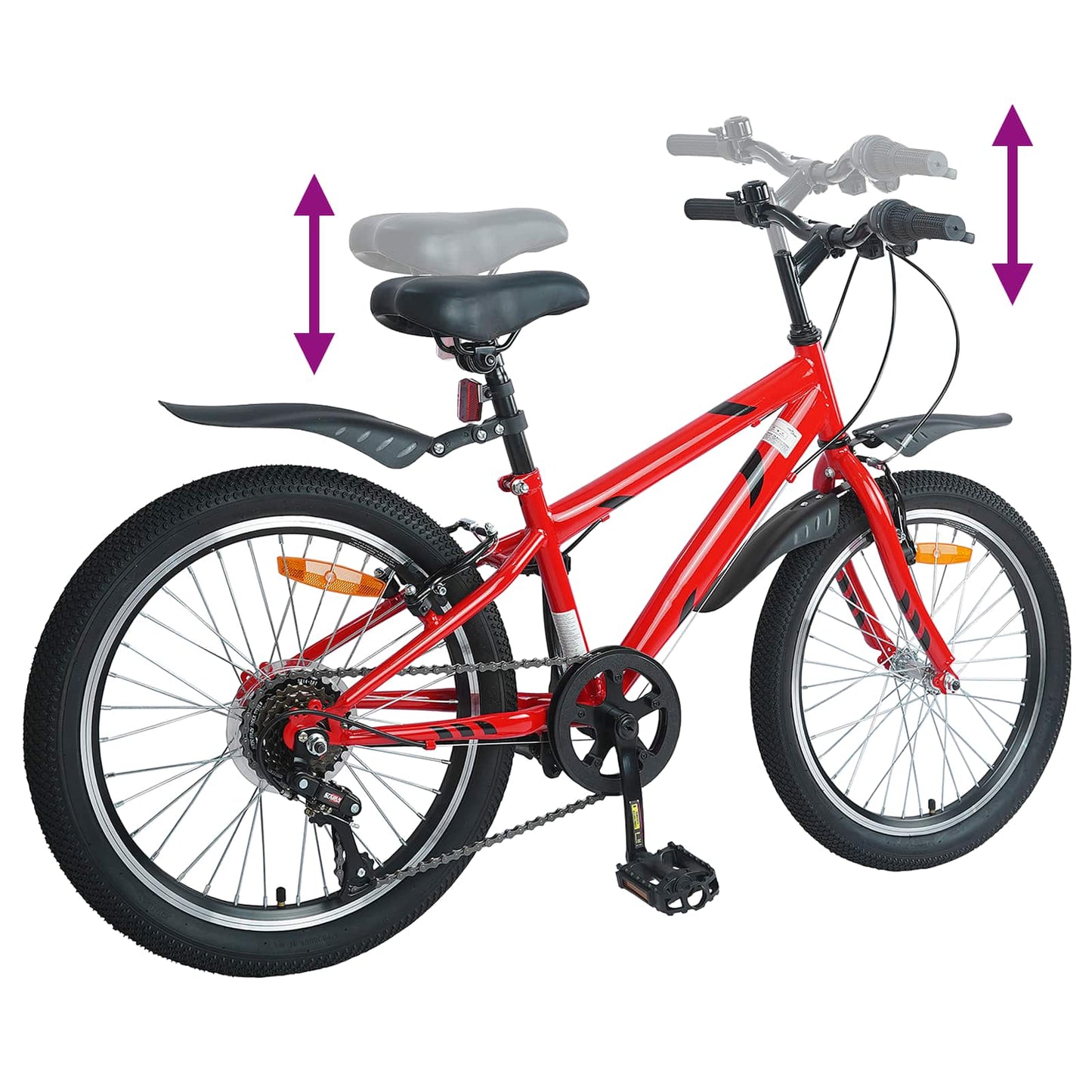 Gyerek Bicikli 20 Hüvelyk 6-Speed 6-11 éves korig ajánlott
