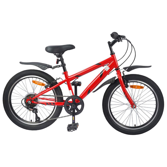 Gyerek Bicikli 24 Hüvelyk 6-Speed 8-12 éves korig Piros