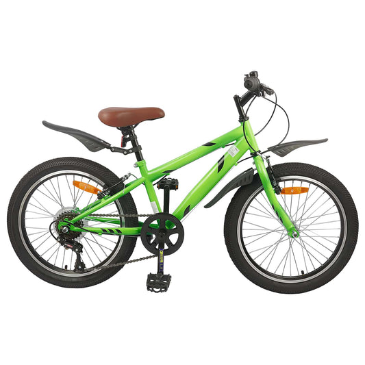 Gyerek Bicikli 20 Hüvelyk 6-Speed 6-11 éves korig ajánlott Zöld