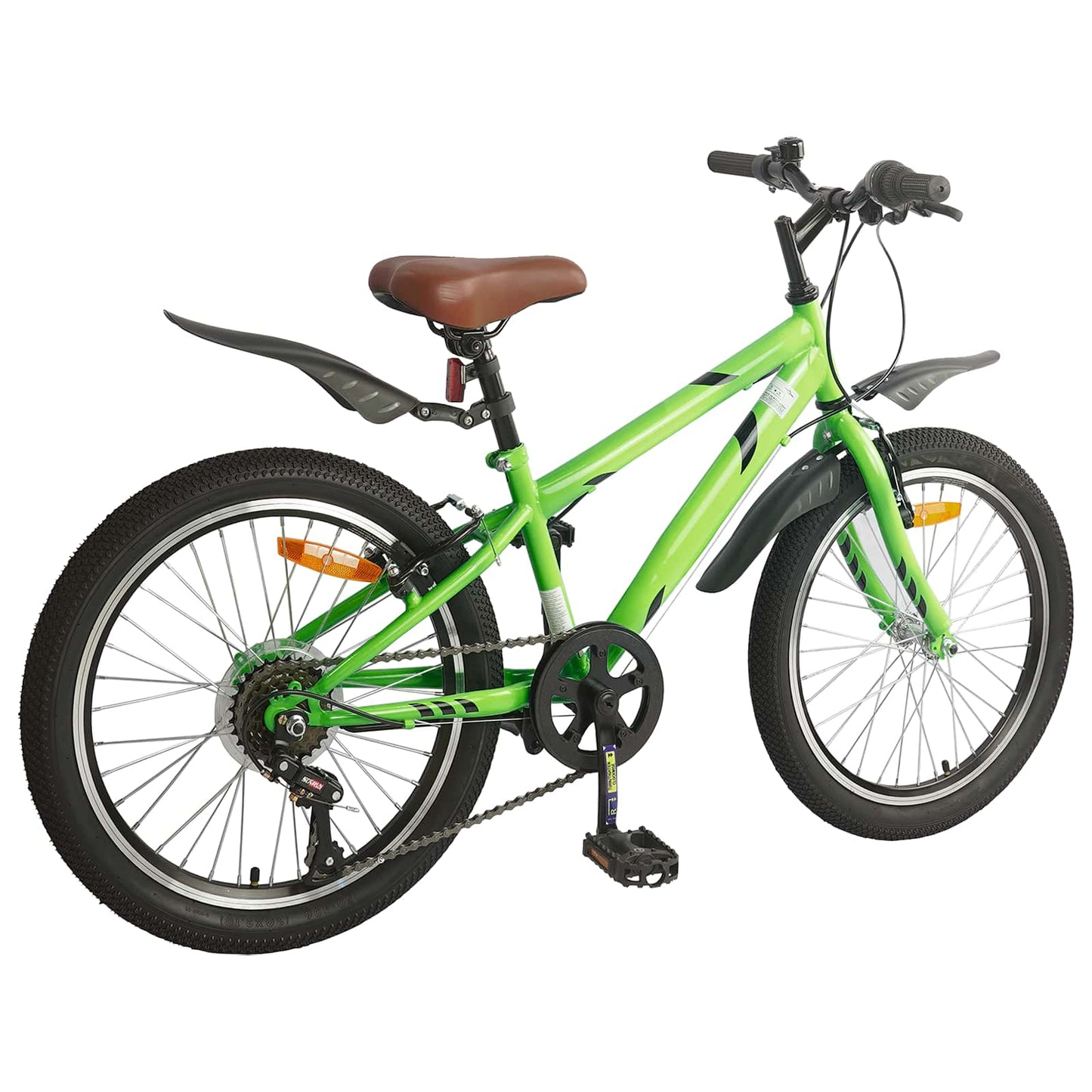 Gyerek Bicikli 24 Hüvelyk 6-Speed 8-12 éves korig Zöld