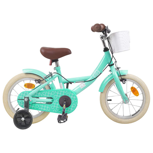 Gyerek Bicikli 12 Hüvelyk 2-4 éves korig Tengeri Zöld