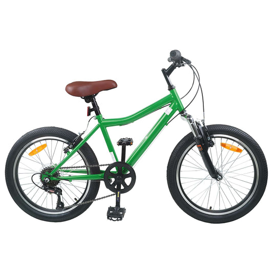 Gyerek Bicikli 20 Hüvelyk 6-Speed 6-11 éves korig ajánlott Zöld