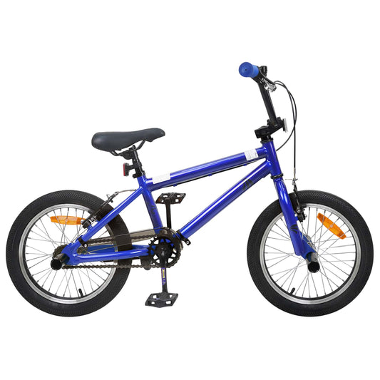 BMX Bicikli 18 Hüvelyk 7-10 éveseknek ajánlott Sötét kék