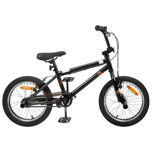 BMX Bicikli 18 Hüvelyk 7-10 éveseknek ajánlott Fekete