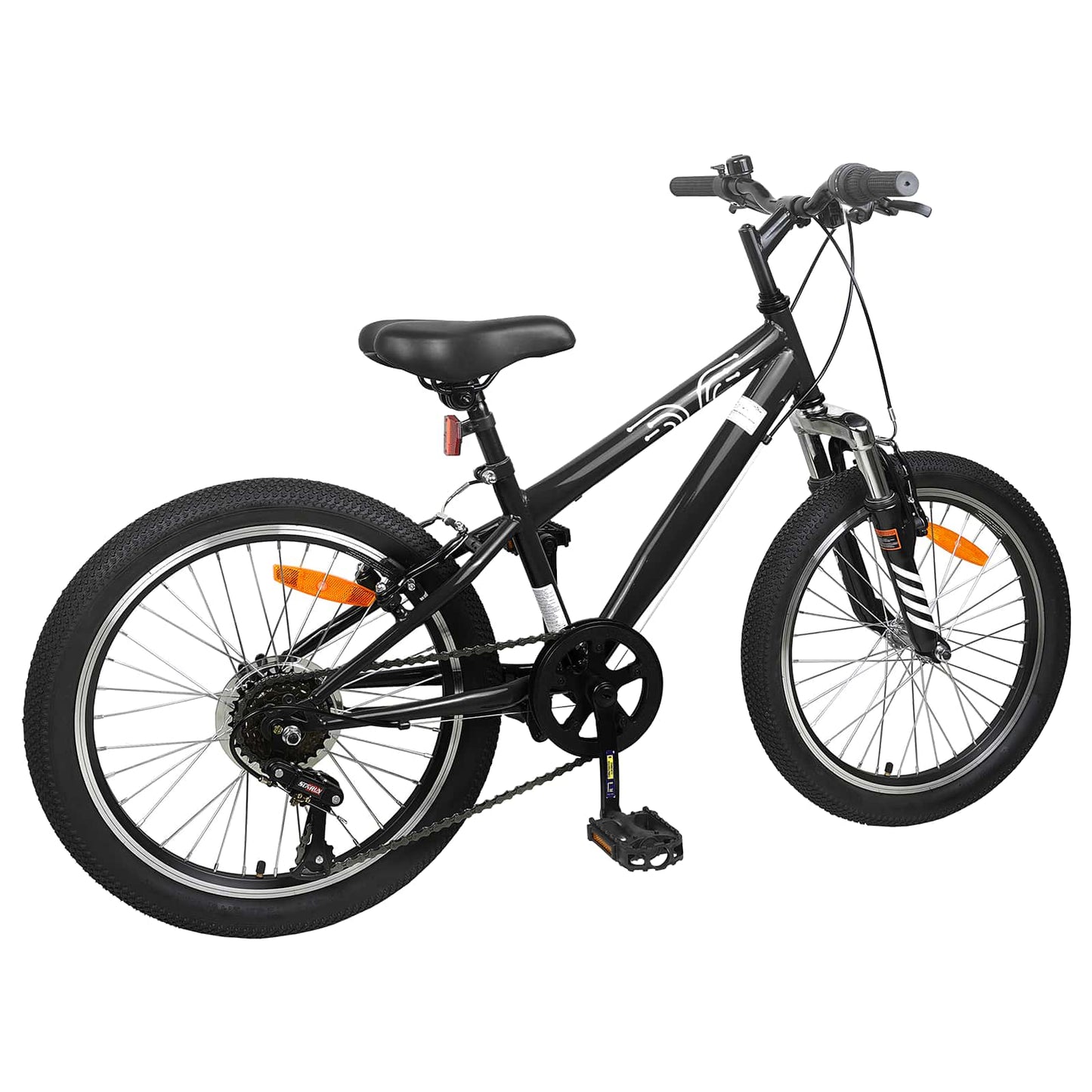 Hegyi Bicikli 24 Hüvelyk 6-Sebesség 8-12 éves korig Fekete