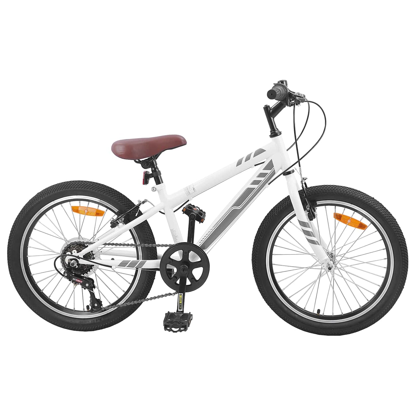 Hegyi Bicikli 24 Hüvelyk 6-Speed 8-12 éves korig Fehér