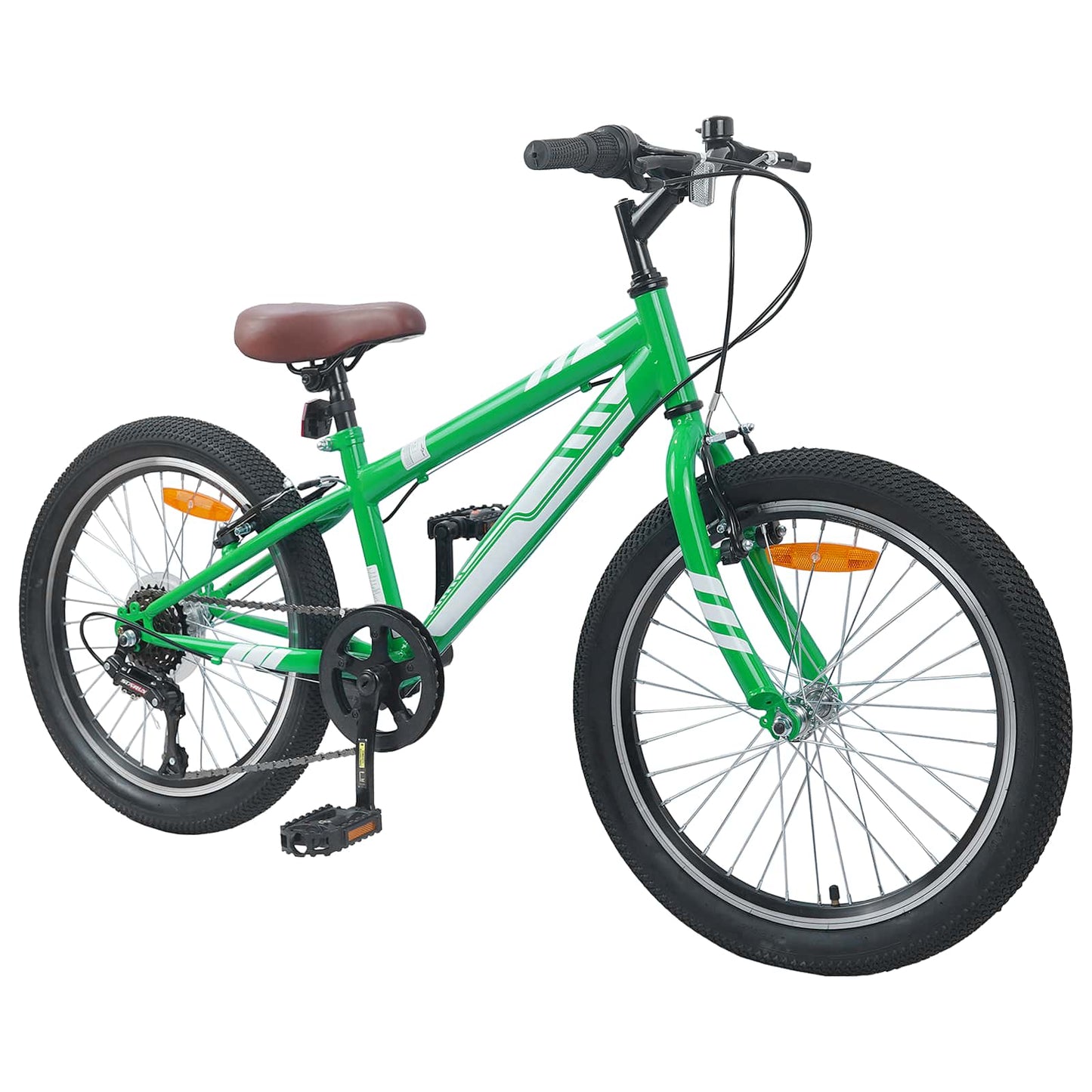 Hegyi Bicikli 24 Hüvelyk 6-Speed 8-12 éveseknek való Zöld