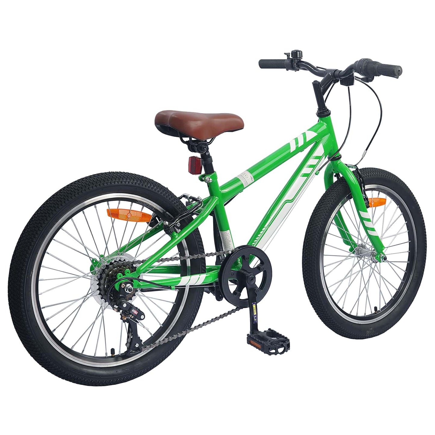 Hegyi Bicikli 24 Hüvelyk 6-Speed 8-12 éveseknek való Zöld