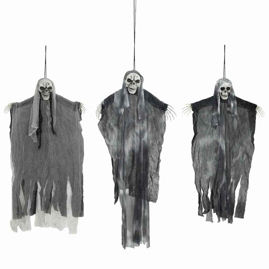 Halloween Függő Szellem 3 db Fekete 66 x 110 cm Poliészter