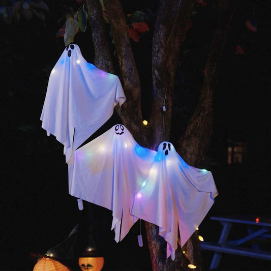 Halloween Függő Szellem 3 pcs Fehér 52 x 62 cm Poliészter