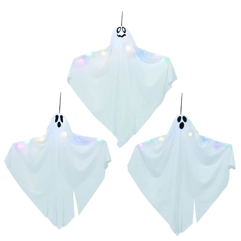 Halloween Függő Szellem 3 pcs Fehér 52 x 62 cm Poliészter