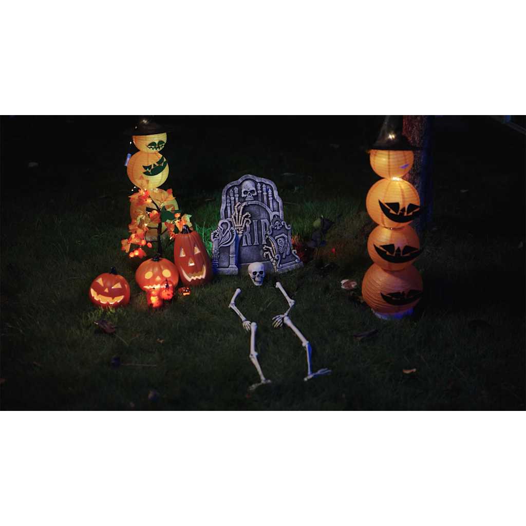 Halloween csontváz földi tüskékkel Fehér 45,5 x 13 cm