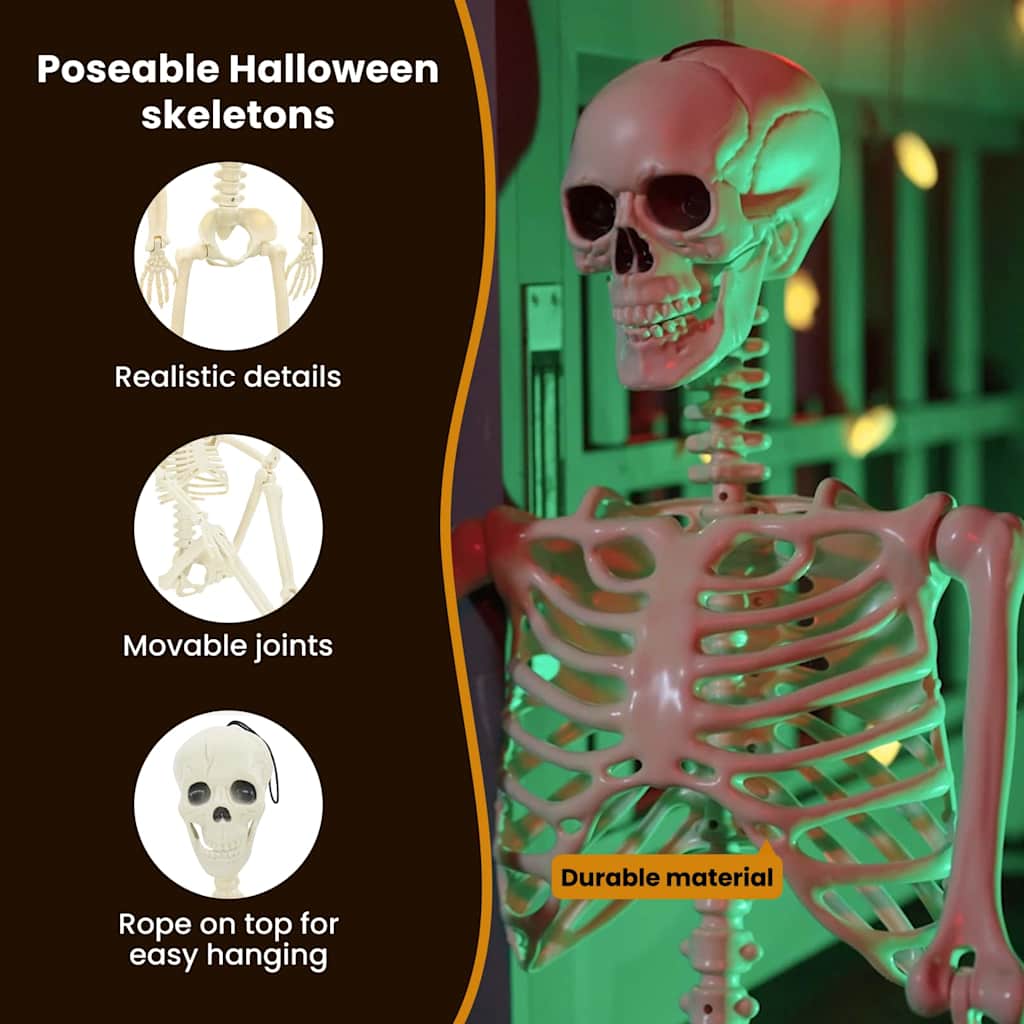 Halloween csontváz 2 pcs Fehér 85 cm PVC