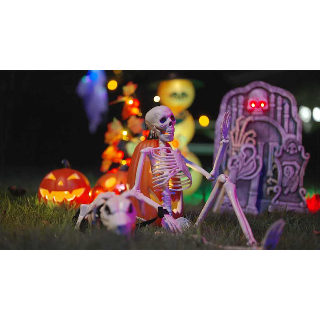 Halloween Dekoráció Skeleton 2 pcs Fehér Polipropilén