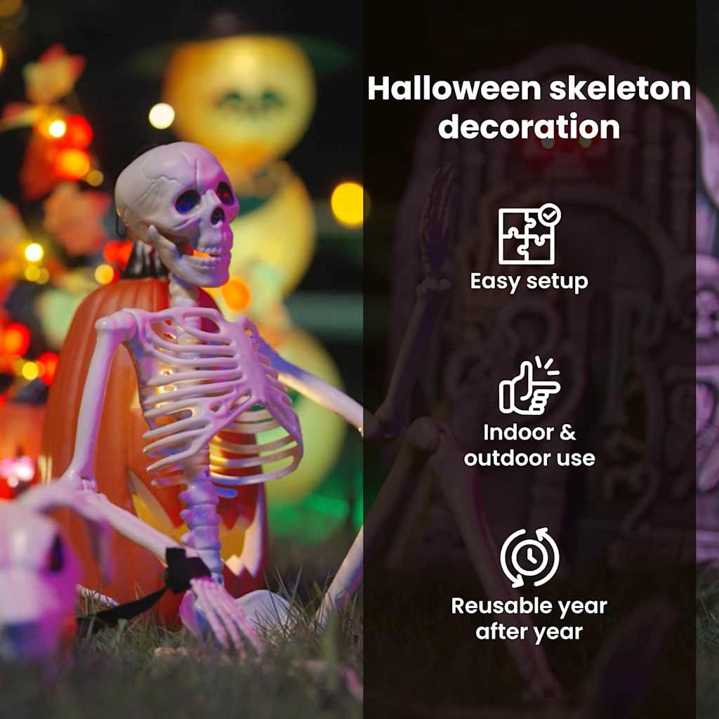 Halloween Dekoráció Skeleton 2 pcs Fehér Polipropilén