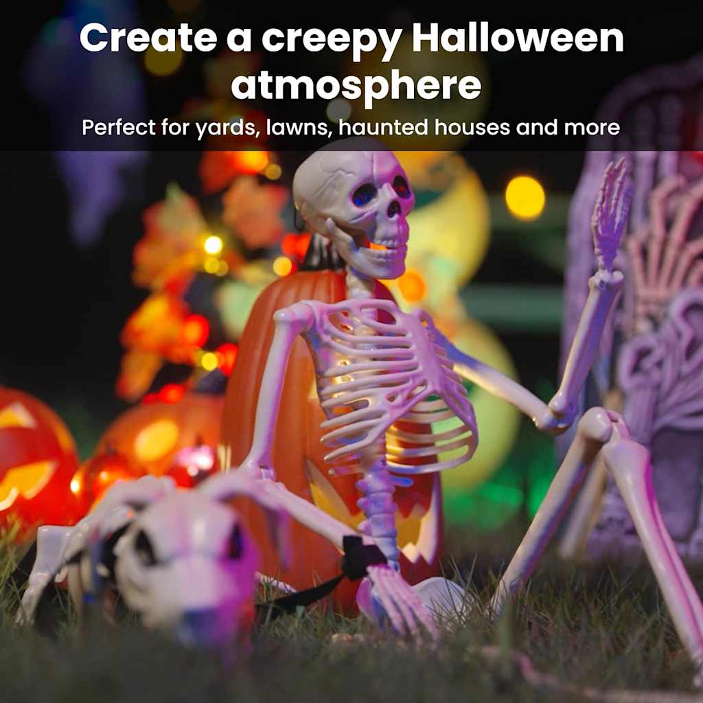 Halloween Dekoráció Skeleton 2 pcs Fehér Polipropilén