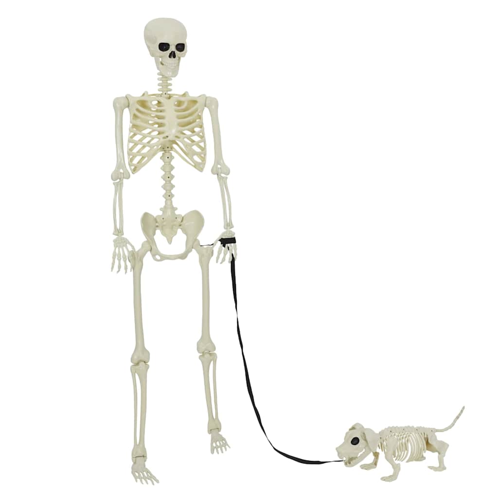 Halloween Dekoráció Skeleton 2 db Fehér 155 x 38.5 cm