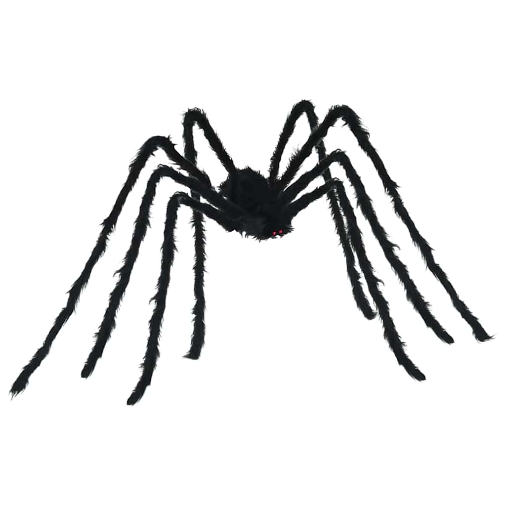 Halloween Pók Dísz 3 pcs Fekete 200 cm Poliészter és acél