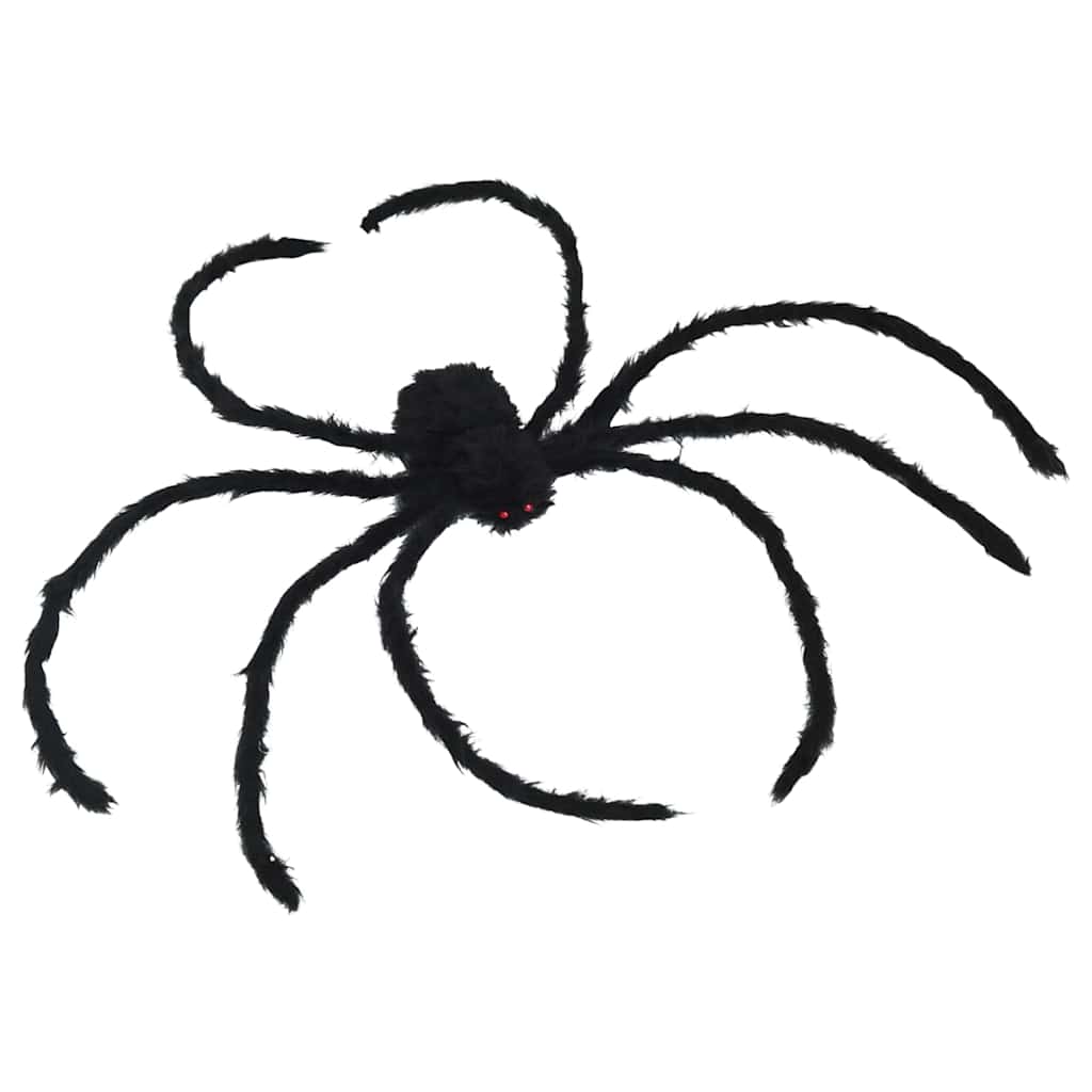 Halloween pók díszítés pókhálóval 4 pcs Fekete és fehér