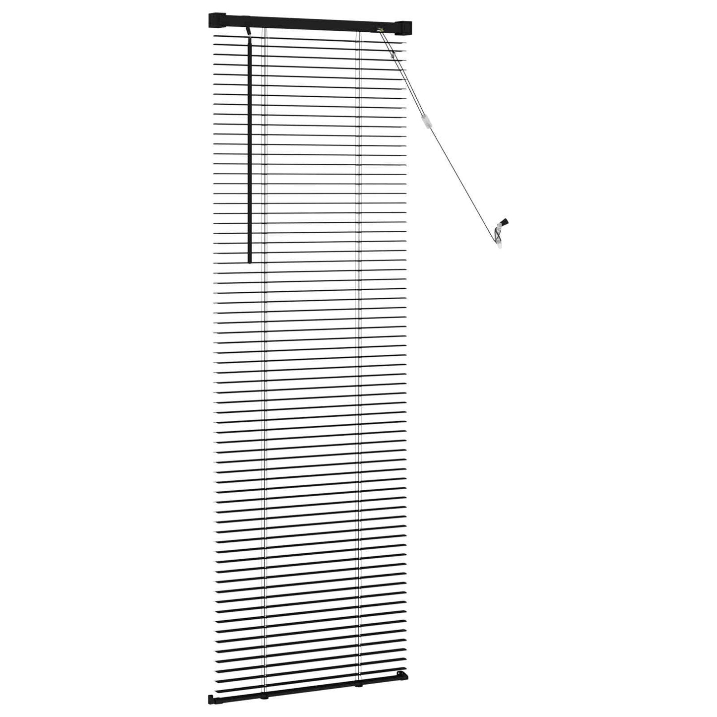 Zsaluzia Fekete 150 x 40 cm 25 mm PVC