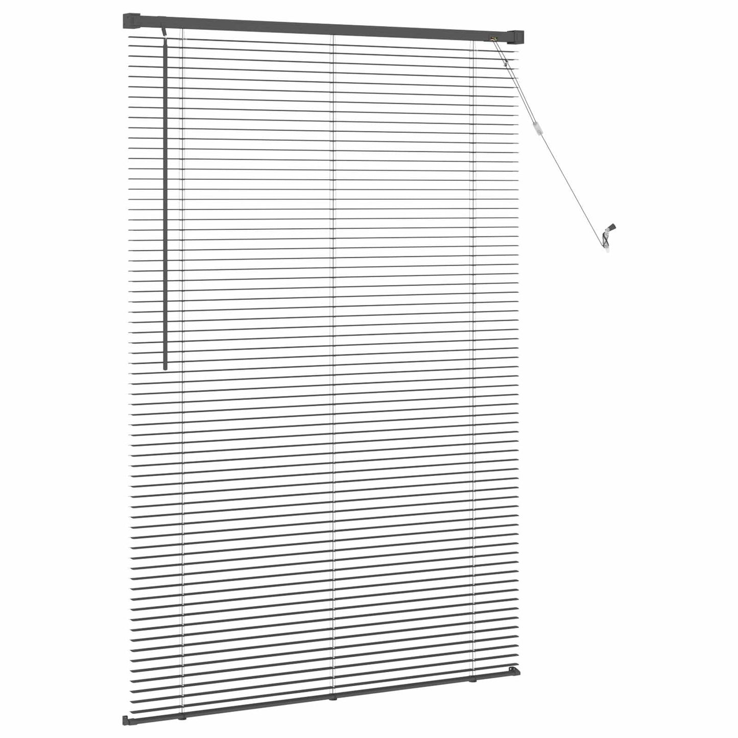 Zsaluzia Fekete 150 x 90 cm 25 mm PVC