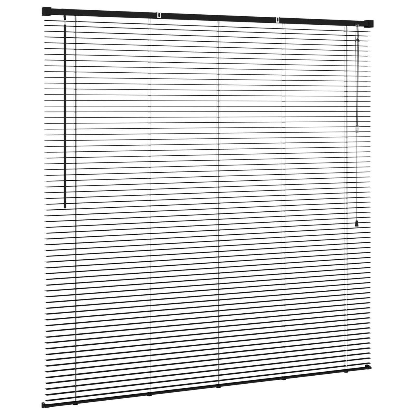 Zsaluzia Fekete 150 x 160 cm 25 mm PVC