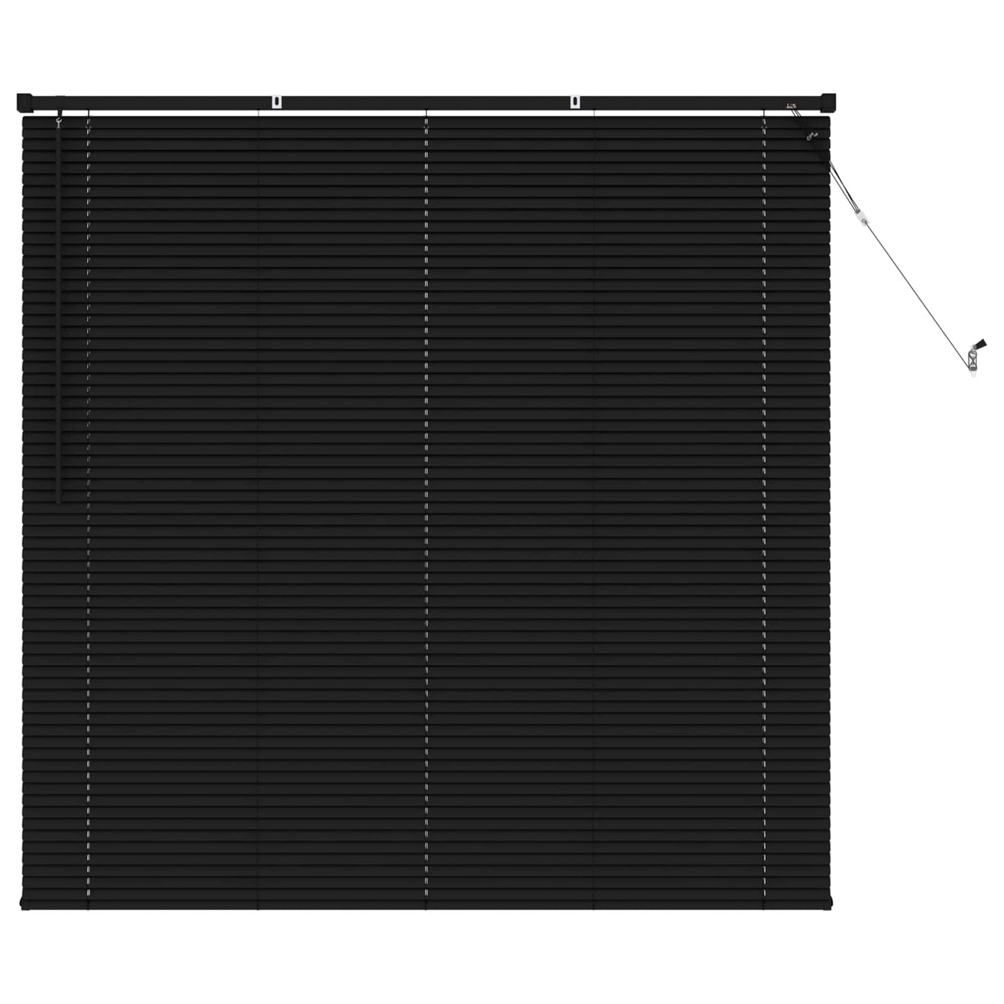 Zsaluzia Fekete 150 x 160 cm 25 mm PVC