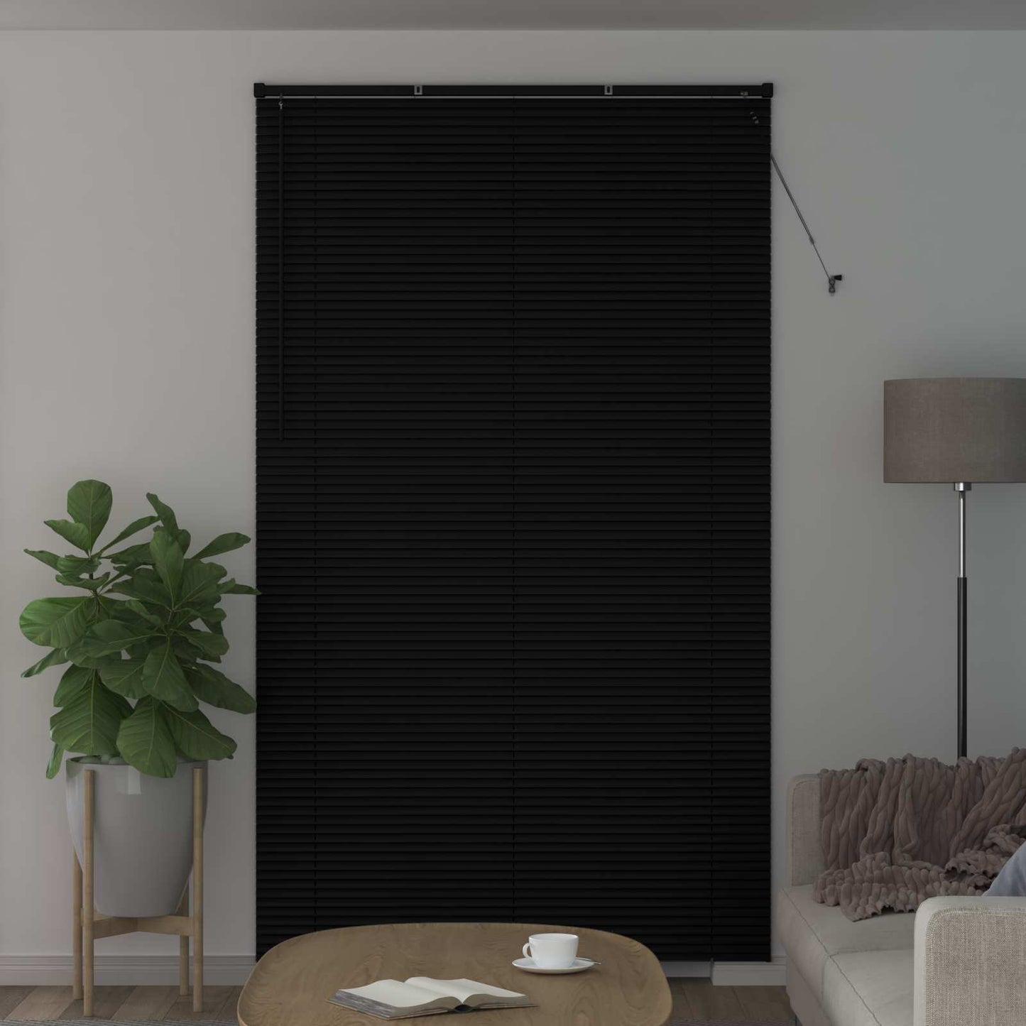 Zsaluzia Fekete 213 x 130 cm 25 mm PVC