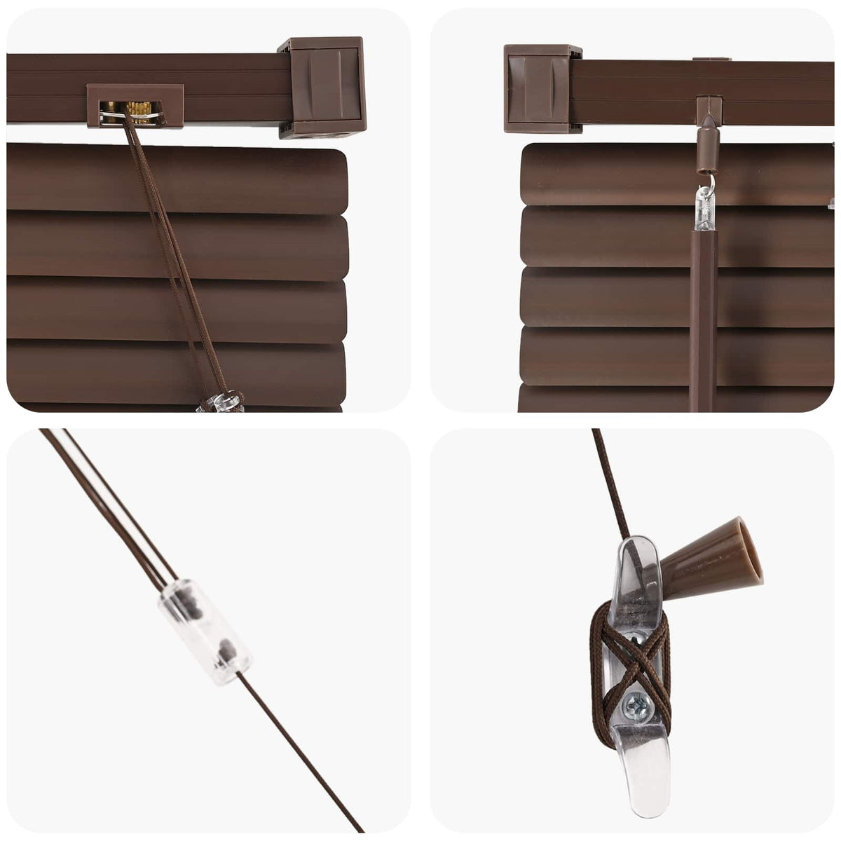 Zsaluzia Sötét barna mintával 150 x 50 cm 25 mm PVC