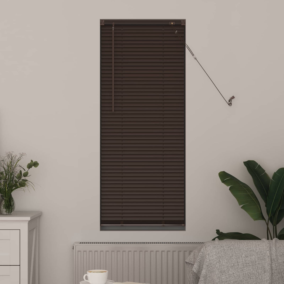 Zsaluzia Sötét barna mintával 150 x 50 cm 25 mm PVC