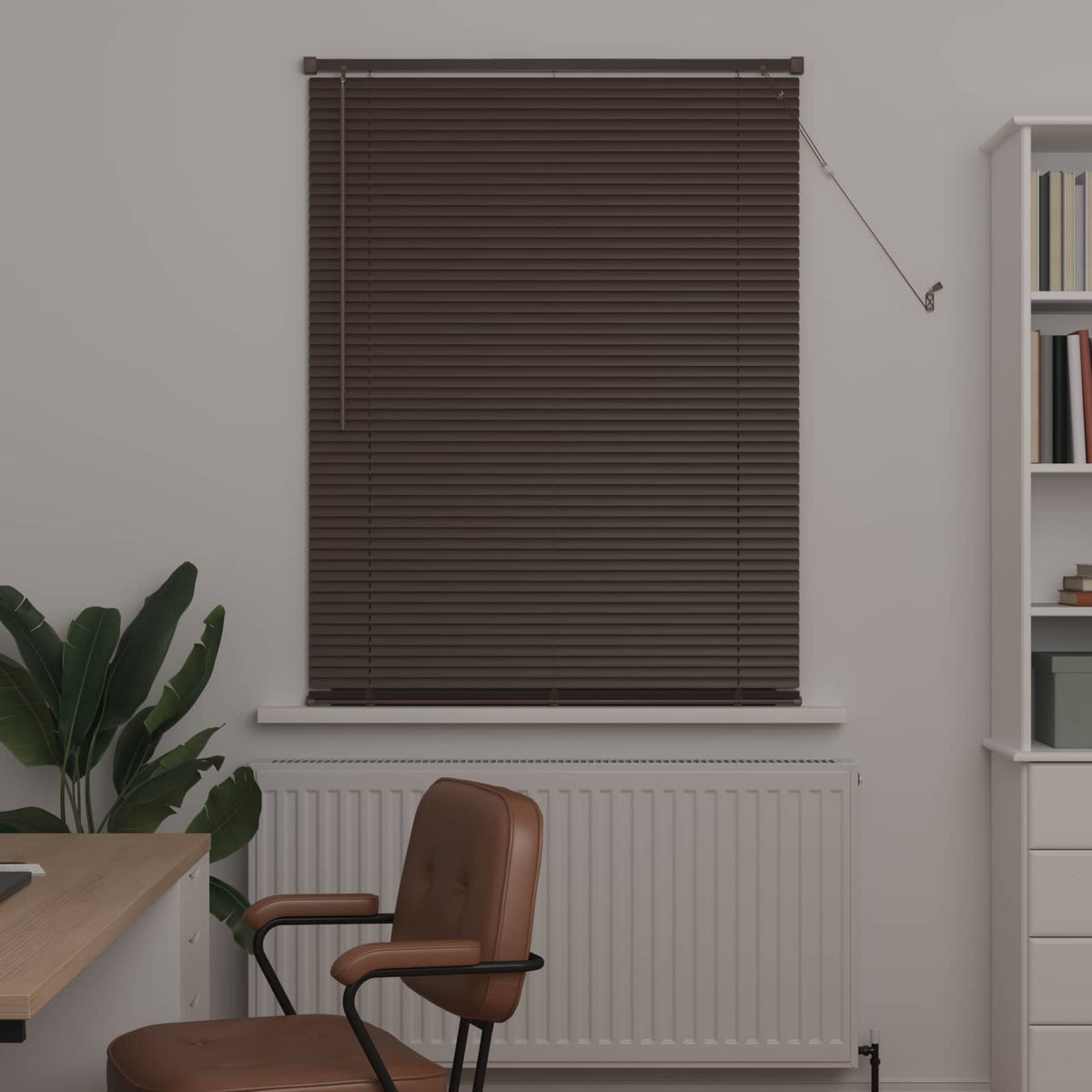 Zsaluzia Sötét barna mintával 150 x 80 cm 25 mm PVC