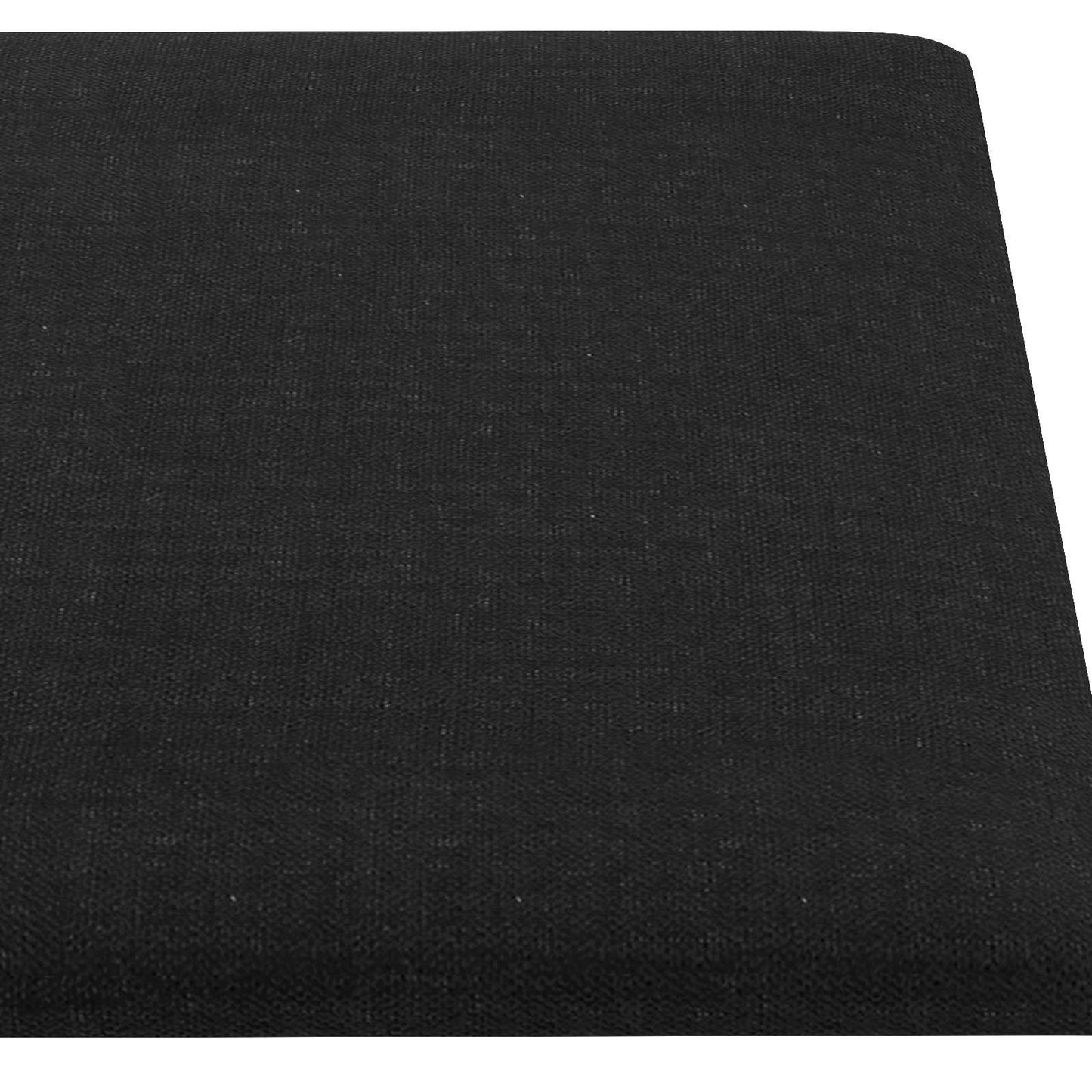 Fali Fejtámla 12 pcs 60 x 30 cm Fekete szövet