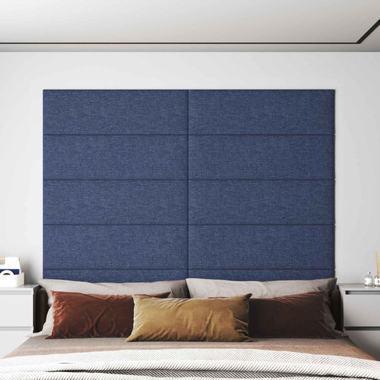Fali Fejtámla 12 pcs Kék 90 x 30 cm szövet