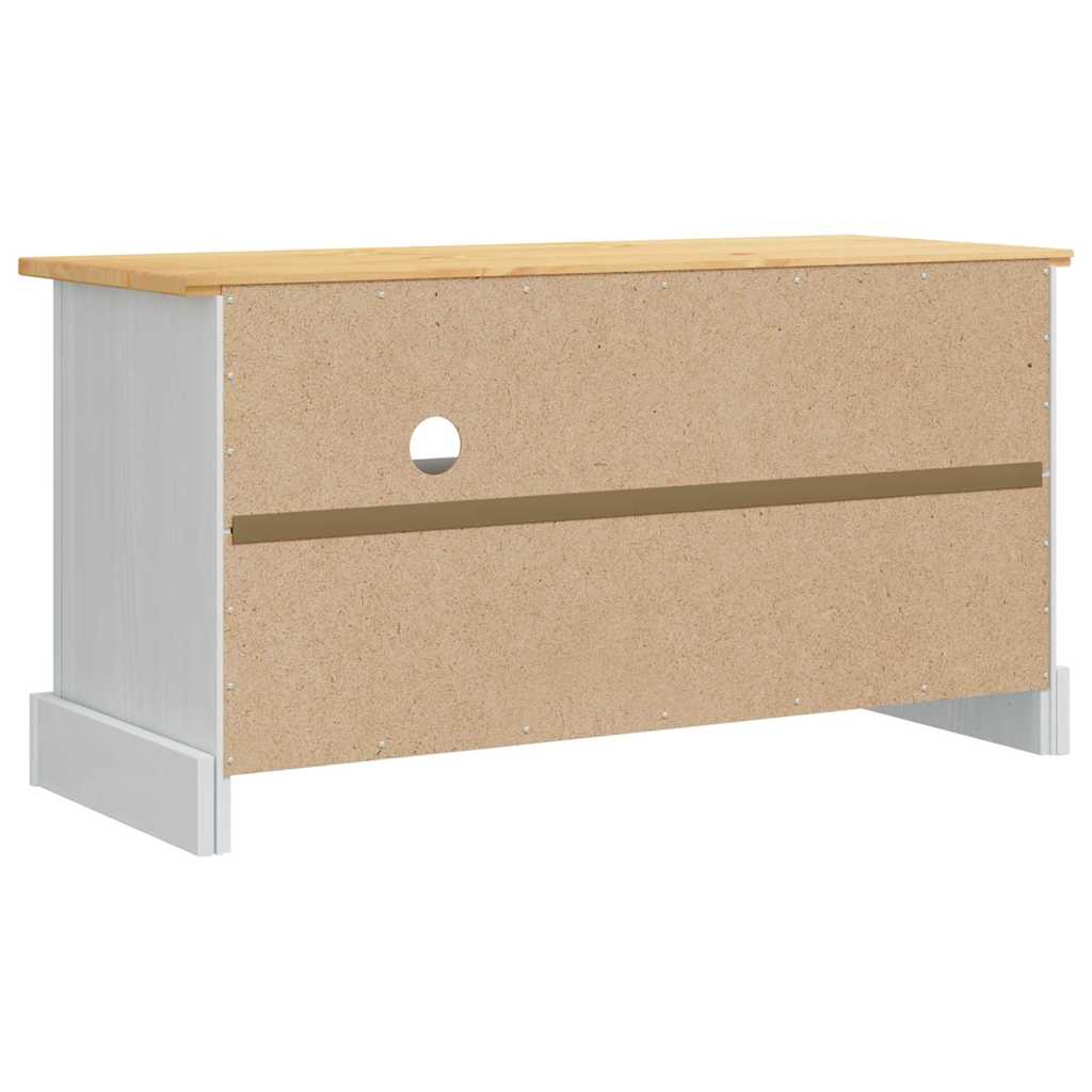 TV szekrény Corona Fehér 100 x 40 x 52 cm Tömör fenyőfa