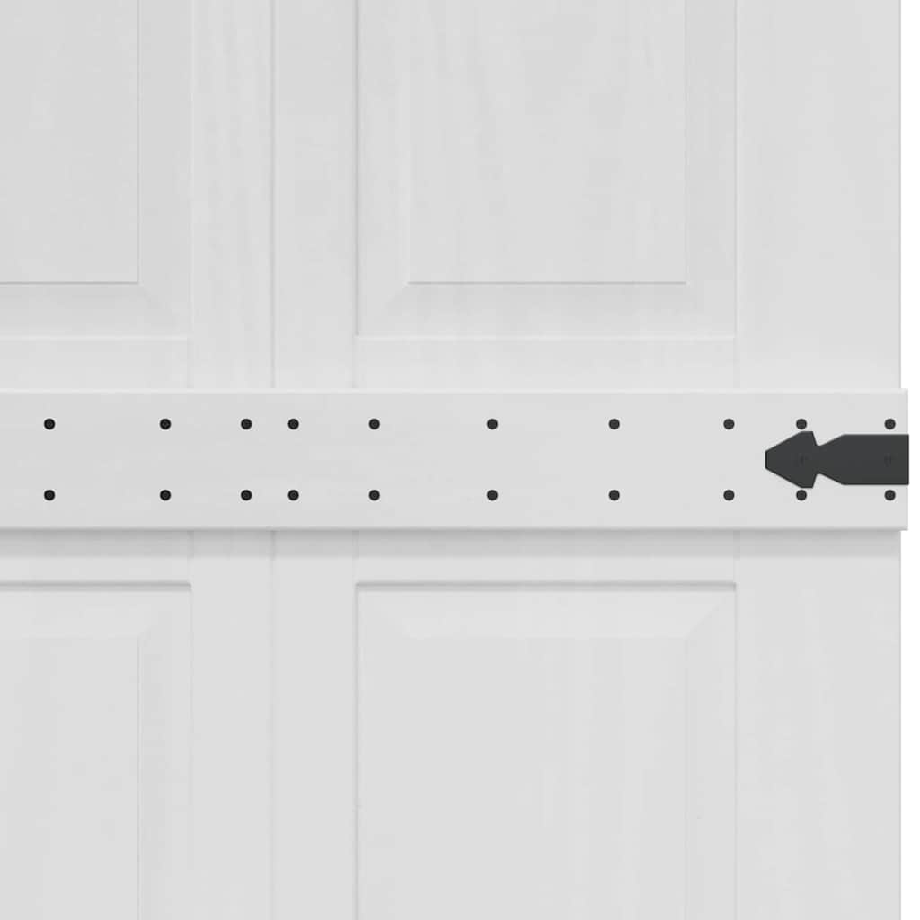 Istállóajtó Corona Fehér 70 x 210 cm Tömör Fenyőfa