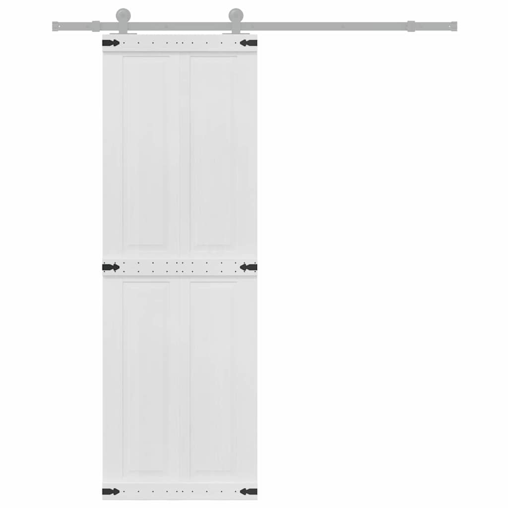 Istállóajtó Corona Fehér 70 x 210 cm Tömör Fenyőfa