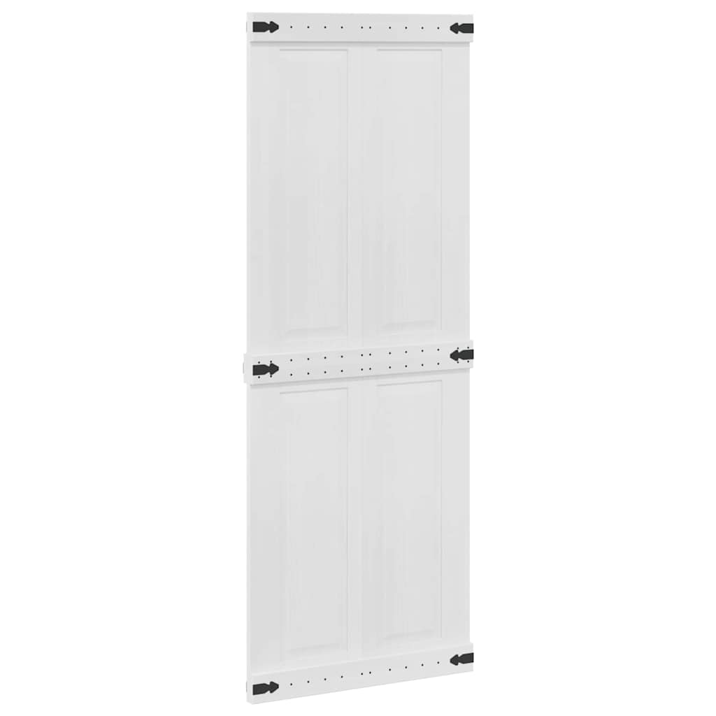Istállóajtó Corona Fehér 80 x 210 cm Tömör Fenyőfa