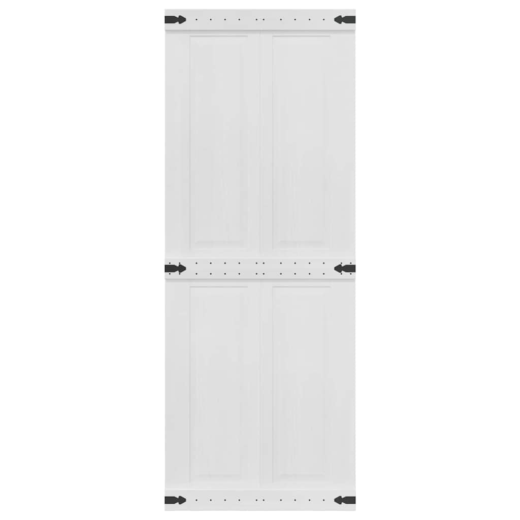 Istállóajtó Corona Fehér 80 x 210 cm Tömör Fenyőfa