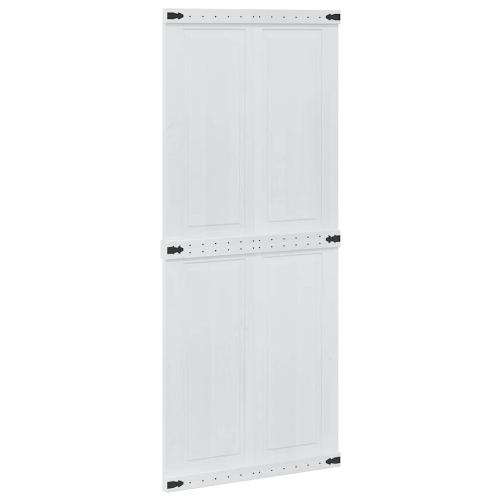 Istállóajtó Corona Fehér 90 x 210 cm Tömör Fenyőfa