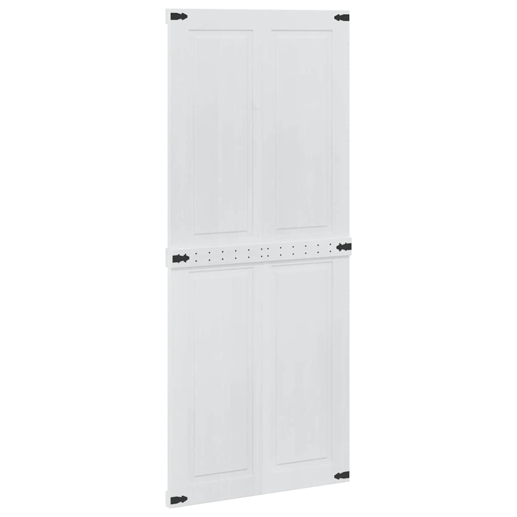 Istállóajtó Corona Fehér 90 x 210 cm Tömör Fenyőfa