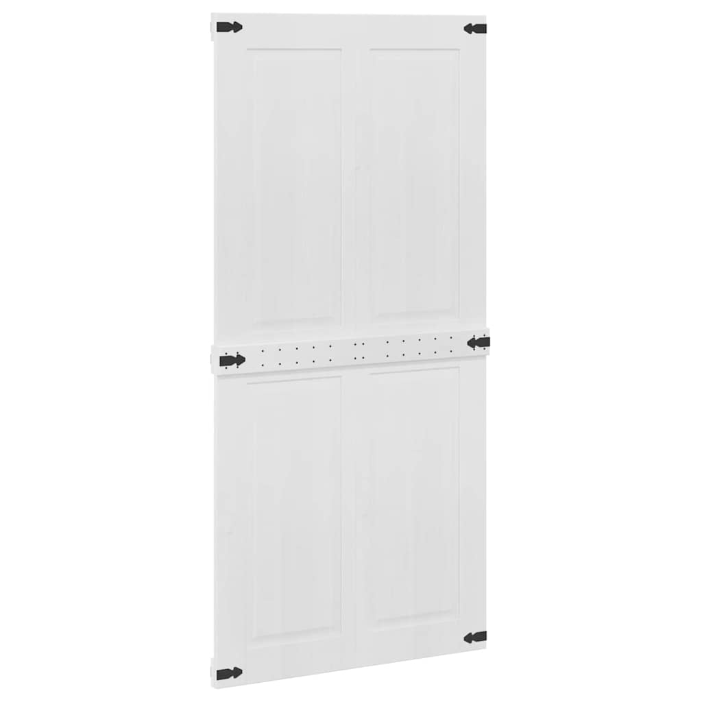 Istállóajtó Corona Fehér 100 x 210 cm Tömör Fenyőfa