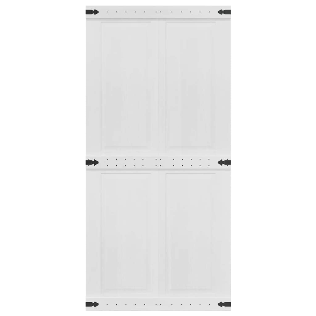 Istállóajtó Corona Fehér 100 x 210 cm Tömör Fenyőfa