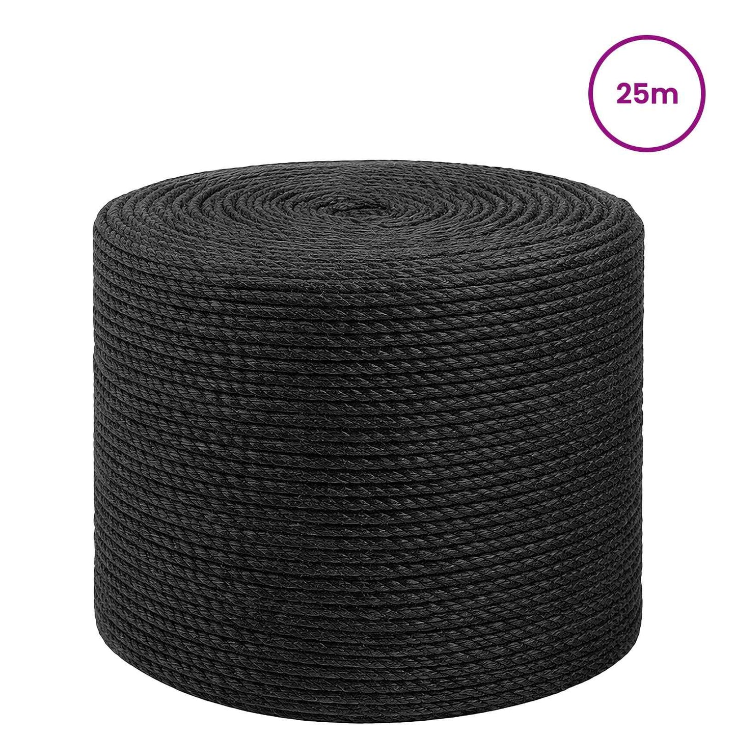 Juta Kötél 6 mm Fekete 100% Tossa kender