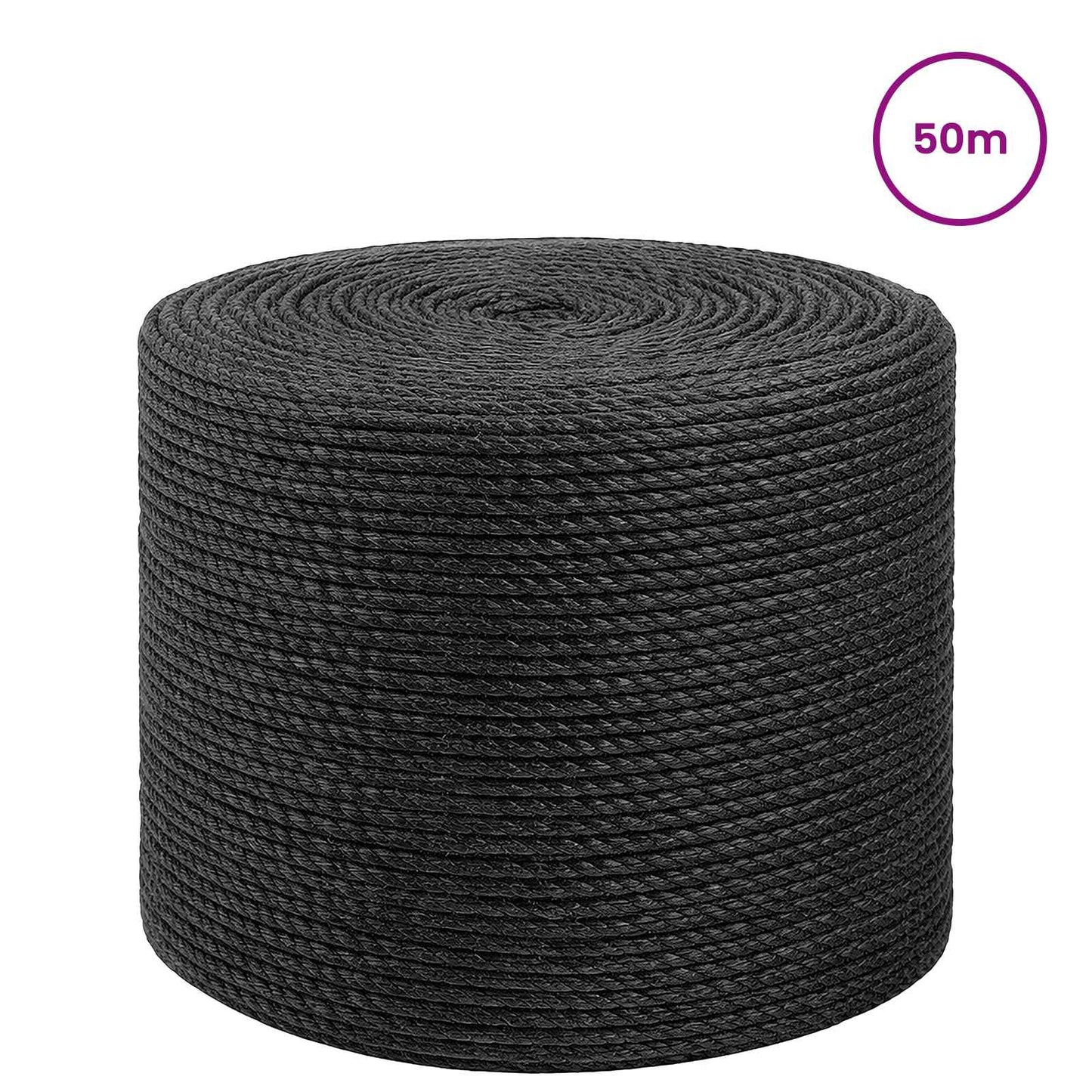 Juta Kötél 6 mm Fekete 100% Tossa kender