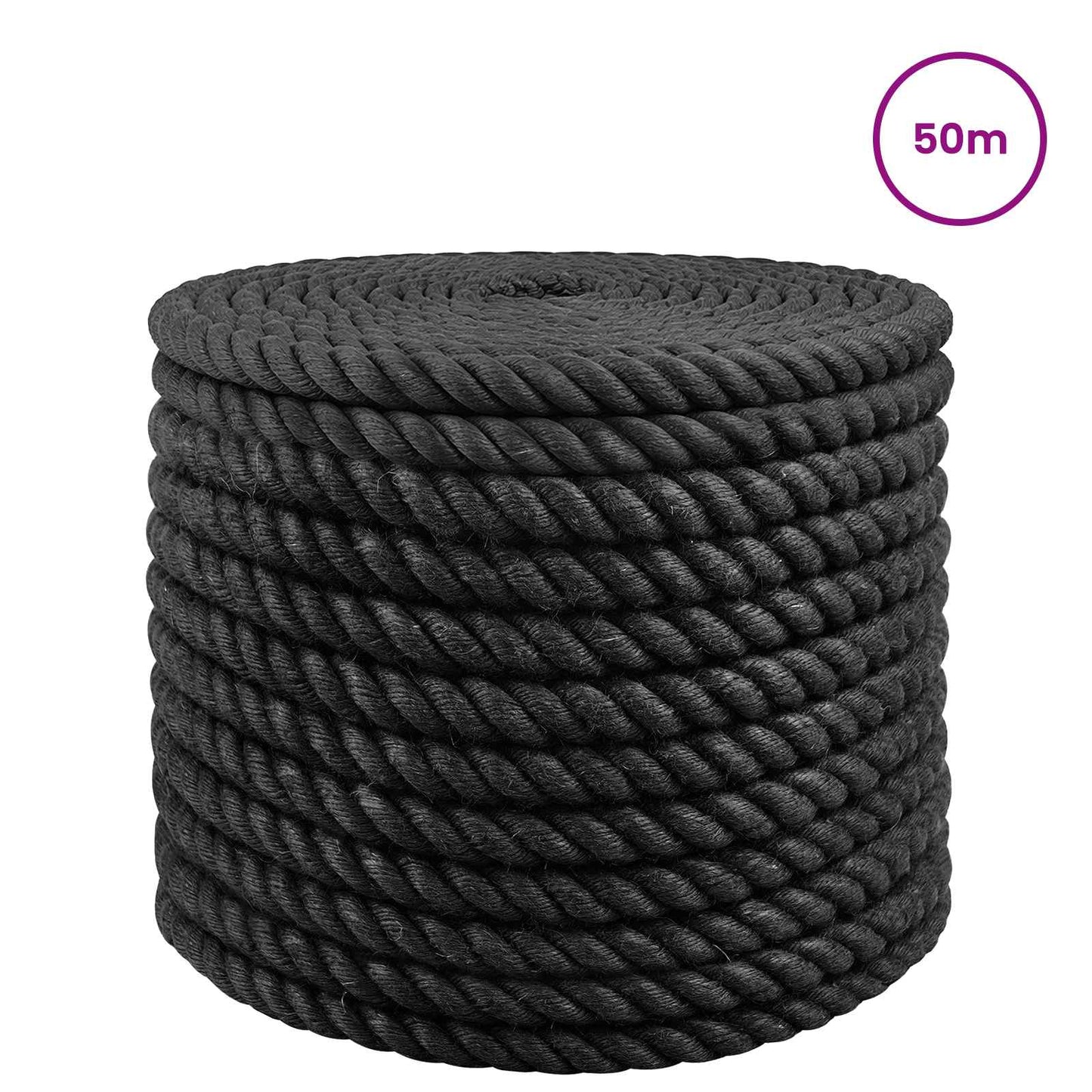 Juta Kötél 16 mm Fekete 100% Tossa kender