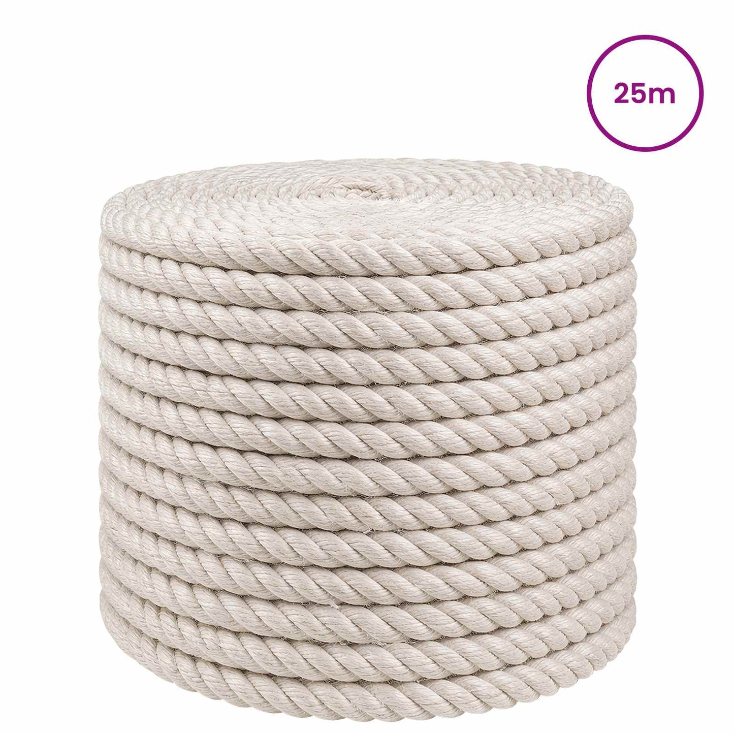 Juta Kötél 12 mm Fehér 100% Tossa kender
