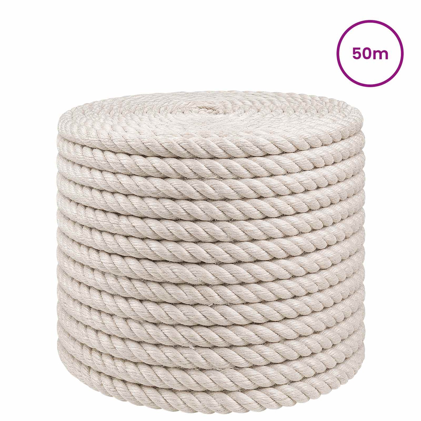 Juta Kötél 12 mm Fehér 100% Tossa kender
